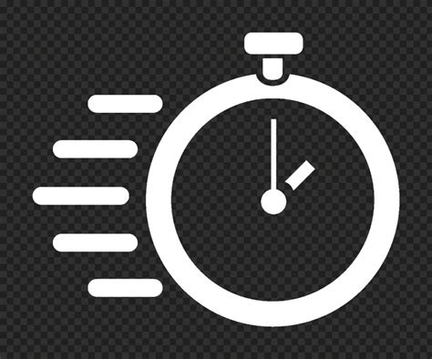 White Timer Icon Transparent Background | Citypng