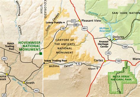 Canyon Of The Ancients Map - Maping Resources