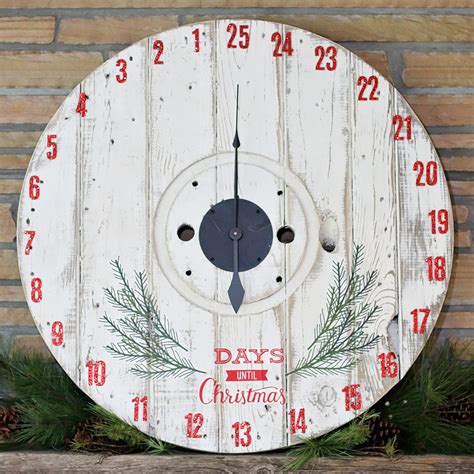 DIY Upcycled Countdown to Christmas Spool Clock - Paper Riot