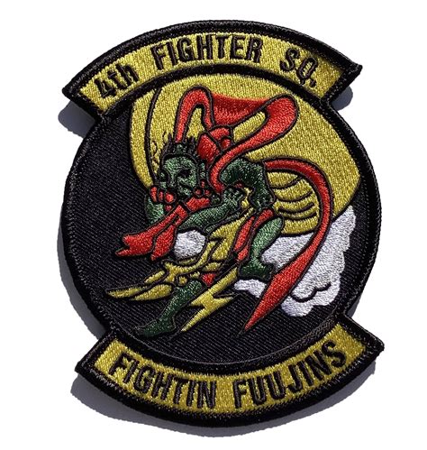 4th Fighter Squadron Fighting Fuujins Patch – Sew On - Squadron Nostalgia