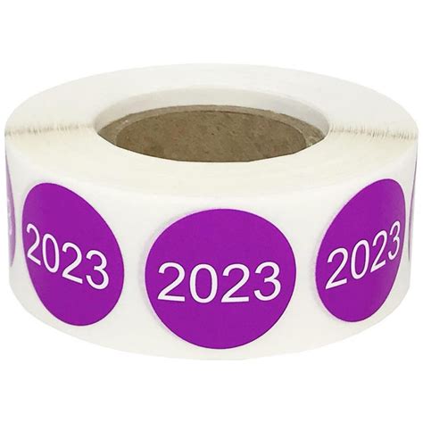 Year 2023 Stickers 3/4" Round | InStockLabels.com