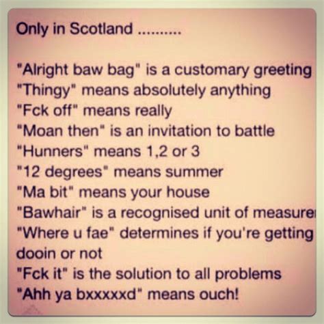 Funny Scottish Quotes And Sayings - ShortQuotes.cc