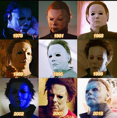 Evolution of Michael Myers Masks What's Your Favorite ? Mine is 2018 or ...