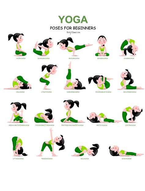 Yoga Poses Printable Chart - Printable Templates