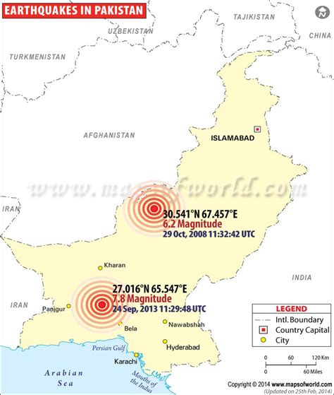 Earthquakes in Pakistan