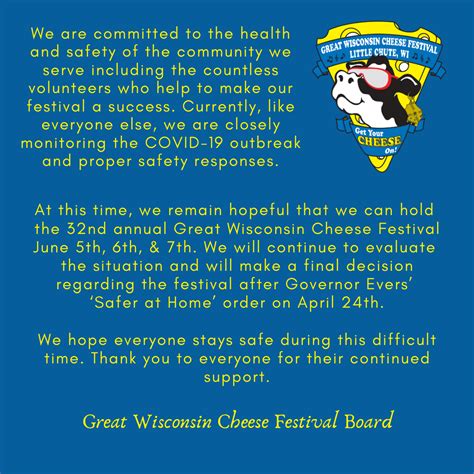 Great Wisconsin Cheese Festival | Little Chute, WI - Official Website