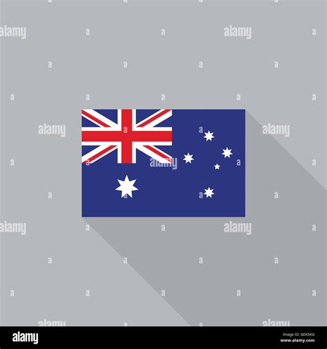 Australia flag flat design vector illustration Stock Vector Image & Art ...