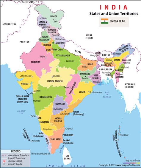 India Map By State Name - Galina Christiane