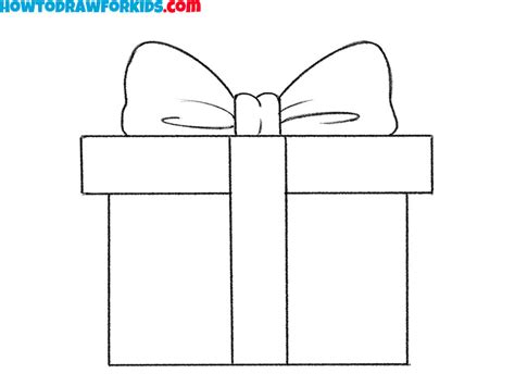 How to Draw a Gift Box - Easy Drawing Tutorial For Kids