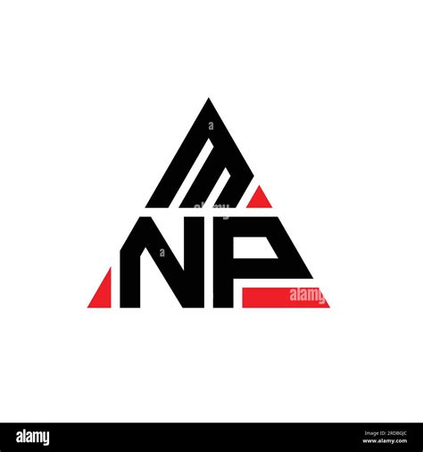 MNP triangle letter logo design with triangle shape. MNP triangle logo ...