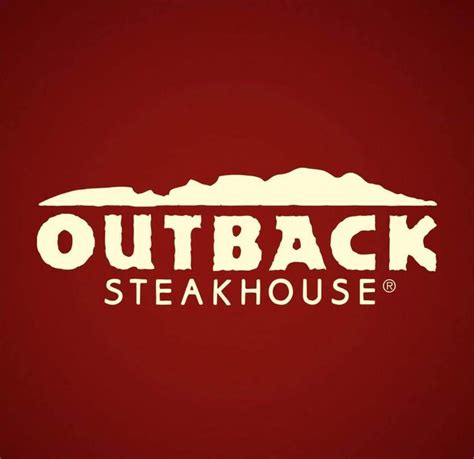 Outback Steakhouse Logo on Red Background