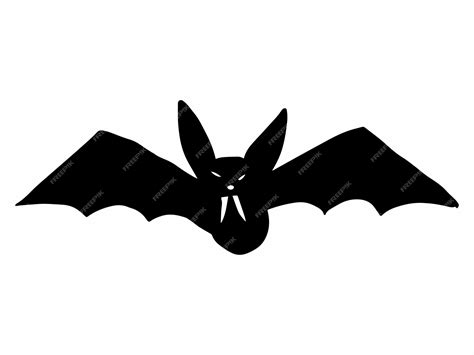 Premium Vector | Halloween bat silhouette illustration