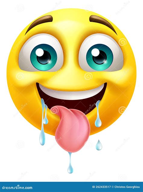 Hungry Drooling Face Emoji Emoticon Cartoon Icon Stock Vector ...