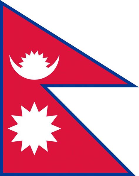 Nepal flag vector - country flags