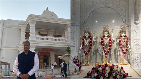 Anand Mahindra visits newly-built Hindu Temple in Dubai, shares pic ...