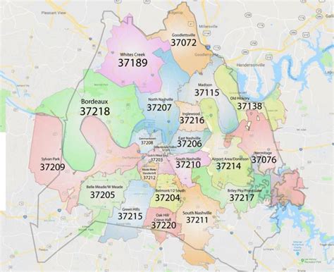 Nashville area code map - Map of ... | Nashville map, Nashville, Area codes