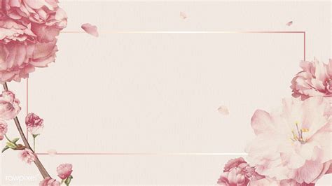 Download premium image of Blank pink floral banner design by PLOYPLOY ...