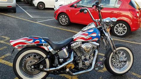 Harley-Davidson Softail Springer Stars & Stripes - YouTube