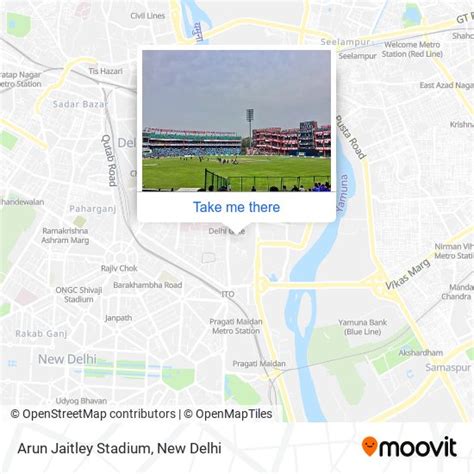 How to get to Arun Jaitley Stadium in Delhi by bus, metro or train?