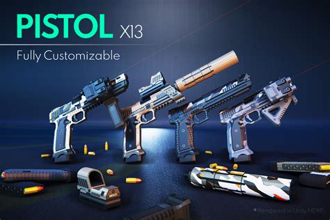 Low Poly Models - Modern Guns Pack (HDRP)