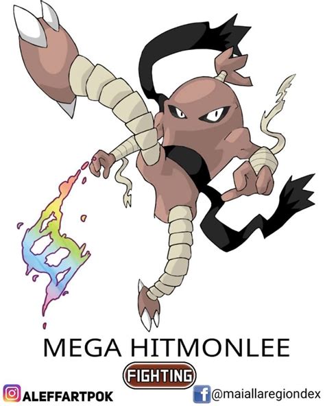 Mega Hitmonlee by Aleff Alexandre‎ Mega Evolution Pokemon, Mega Pokemon ...