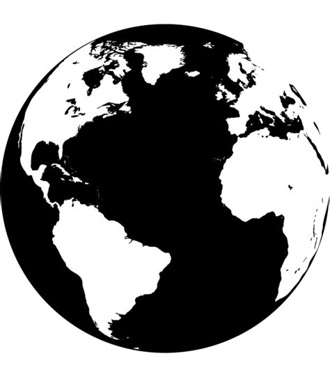 World Globe Map Clipart Black And White Globe Png Free Transparent ...