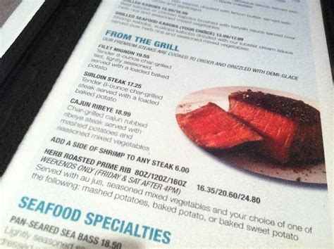 Menu at Nantucket Grill restaurant, Chapel Hill, Farrington Rd