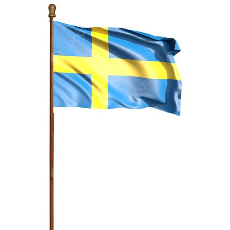 Sweden Flag With Pole, Sweden Flag Waving, Sweden Flag, Sweden Flag ...