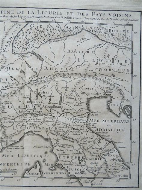 Cisalpine Gaul Northern Italy Roman Empire Ancient World c. 1795 ...