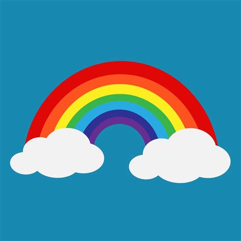 Download rainbow with cloud icon for free | Rainbow clipart, Rainbow ...