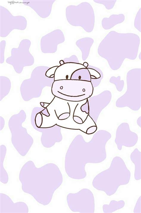 Download Adorable Purple Cow Print Design Wallpaper | Wallpapers.com