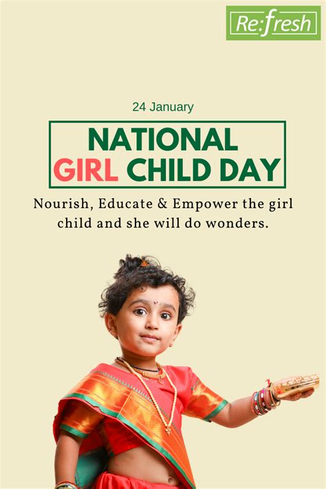 National Girl Child Day in 2020 | Child day, Empowerment, Children