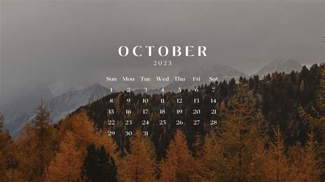 October 2023 Calendar Wallpapers - Wallpaper Cave