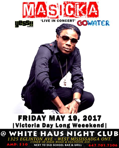 Masicka Live In Concert Tickets - Mississauga