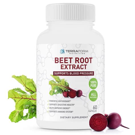 Beetroot Extract Capsules - 60 Capsules - TerraForm Nutrition