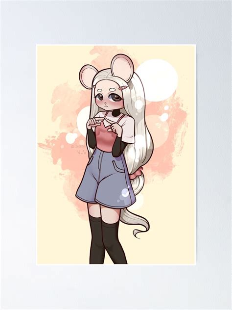 "Cute Anime Mouse Girl" Poster for Sale by Serenavov | Redbubble