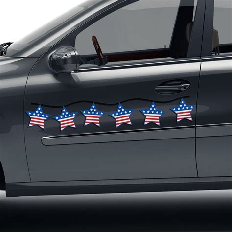 Reflective Star-shaped Car Funny Sticker - Self-absorption USA Flag ...