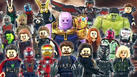 AVENGERS INFINITY WAR - LEGO MINIFIGURES SHOWCASE | Doovi