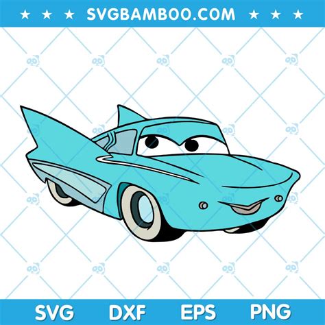 Flo Car SVG, Disney Character Flo SVG, Car Flo Disney