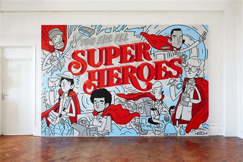 SUPERHEROES MURAL — MOLU DESIGNS