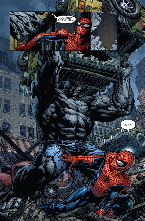 Hulk & Spider-Man in Ultimatum vol 1 #2 | Art by David Finch, Danny ...