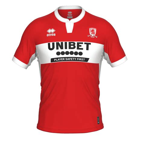 Middlesbrough FC 2022-23 Errea Home Kit » The Kitman