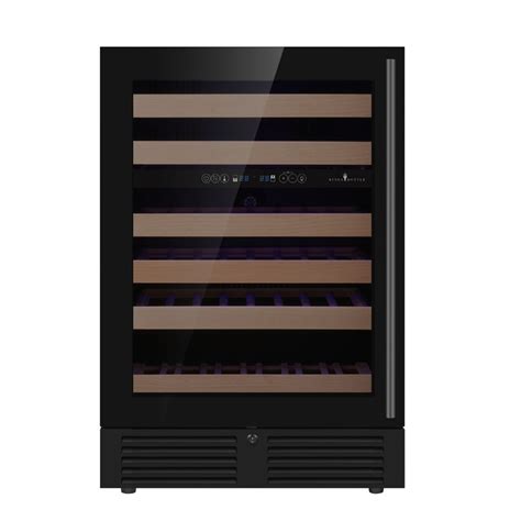 Dual Zone 24 Inch Under Counter LOW-E Glass Door Wine Cooler