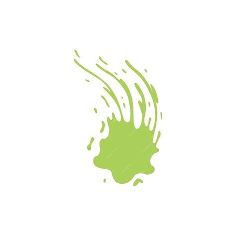 Premium Vector | Slime green splash set toxic