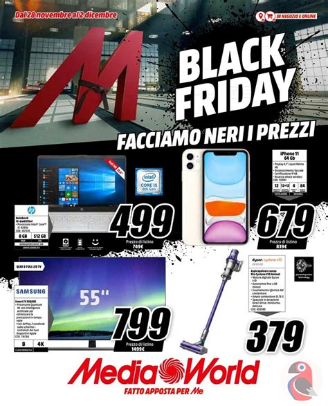 Volantino MediaWorld Black Friday dal 28/11 al 2/12/2019