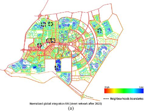 (a) NAIN analysis for New Cairo City in 2020, with selected areas ...