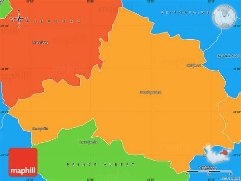 Political Simple Map of BEAUFORT WEST