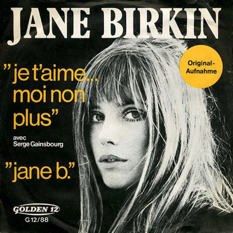 Jane Birkin Avec Serge Gainsbourg – Je T'aime... Moi Non Plus / Jane B ...