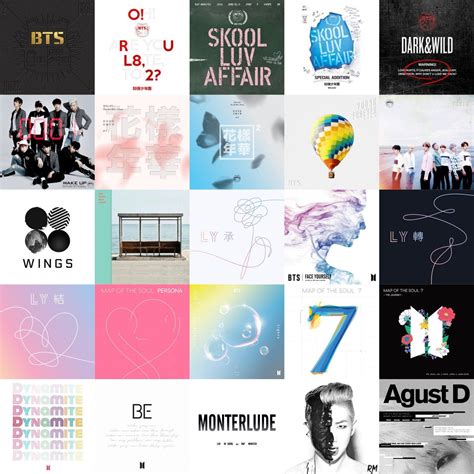 Bts Album Covers Printable