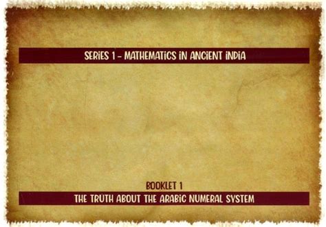 The Truth About The Arabic Numeral System | Exotic India Art